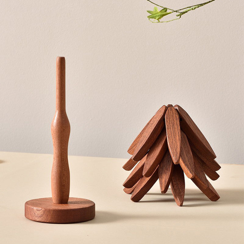 Een boom massief houten isolatieplacemat