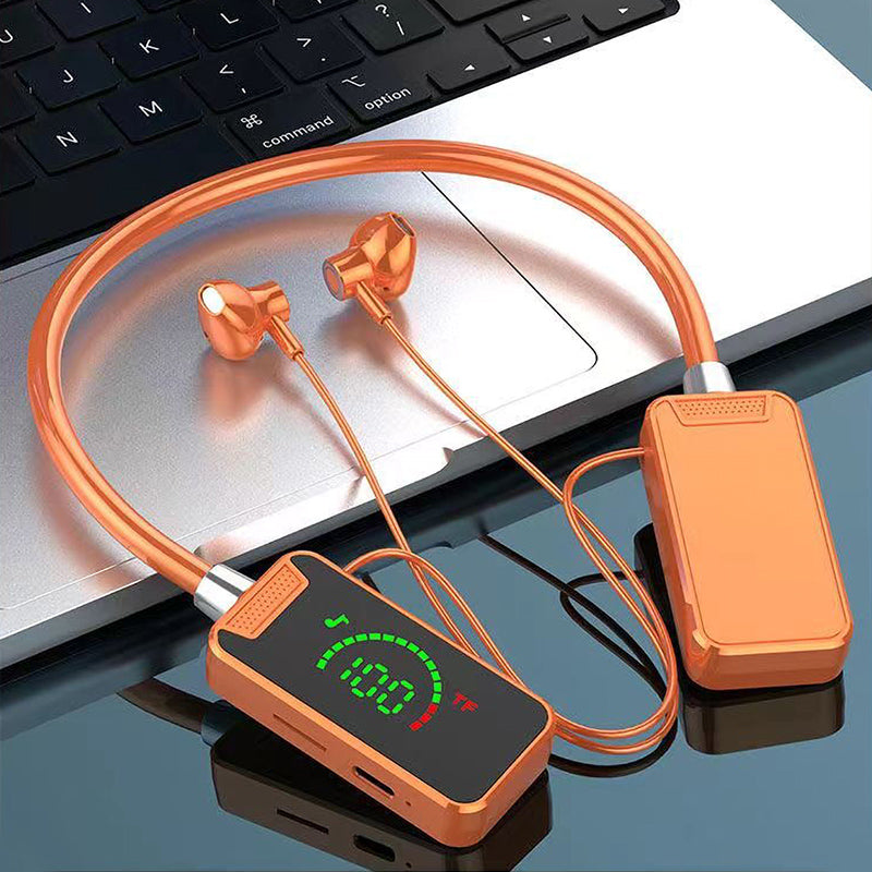 Nekband Digitaal weergave Bluetooth-hoofdtelefoon