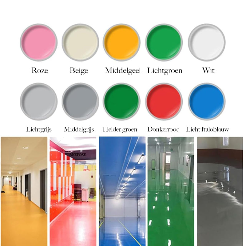 Sneldrogende antislip vloercoating op waterbasis