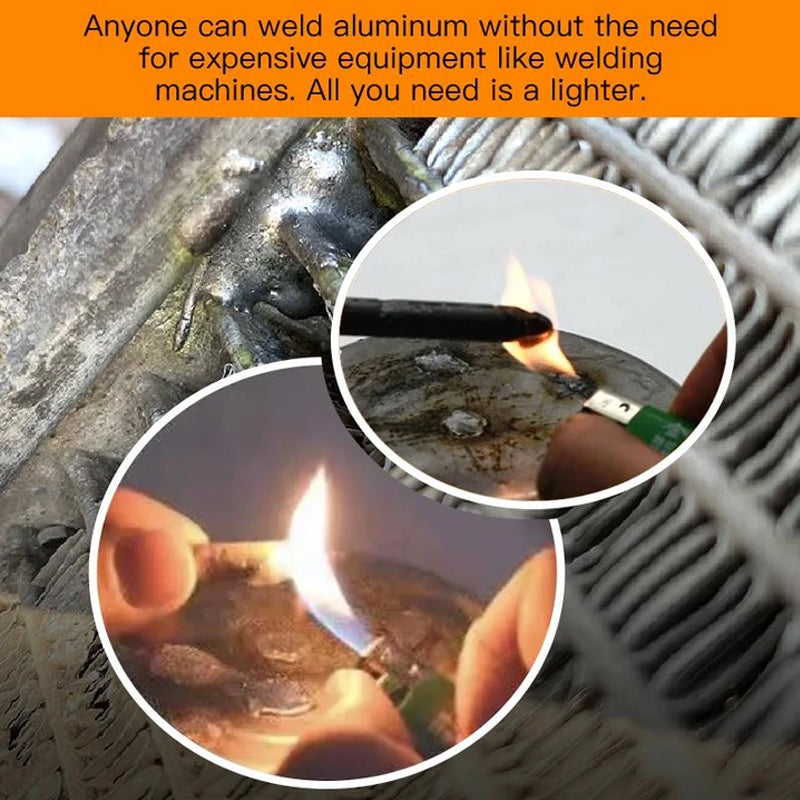 Gepoederkernde aluminium lasstaaf