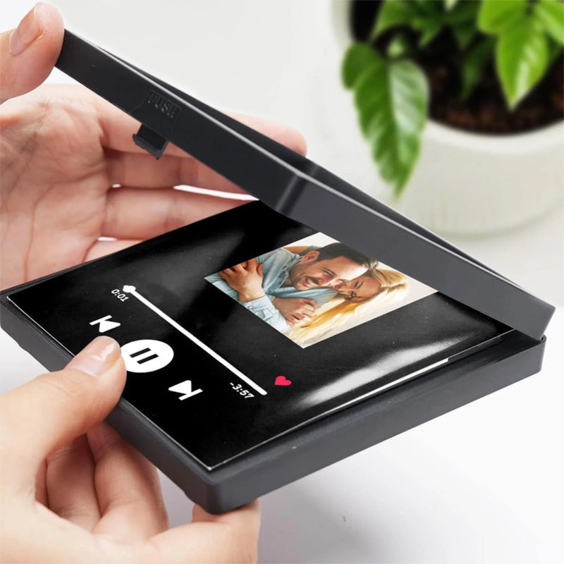 Albumkoelkaststickers – Decoratieve muziek- en fotolijst voor koppels