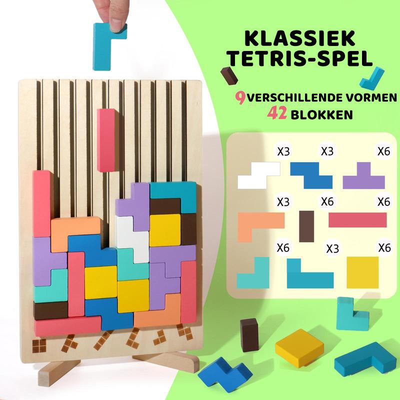 Houten Stapelpuzzelset