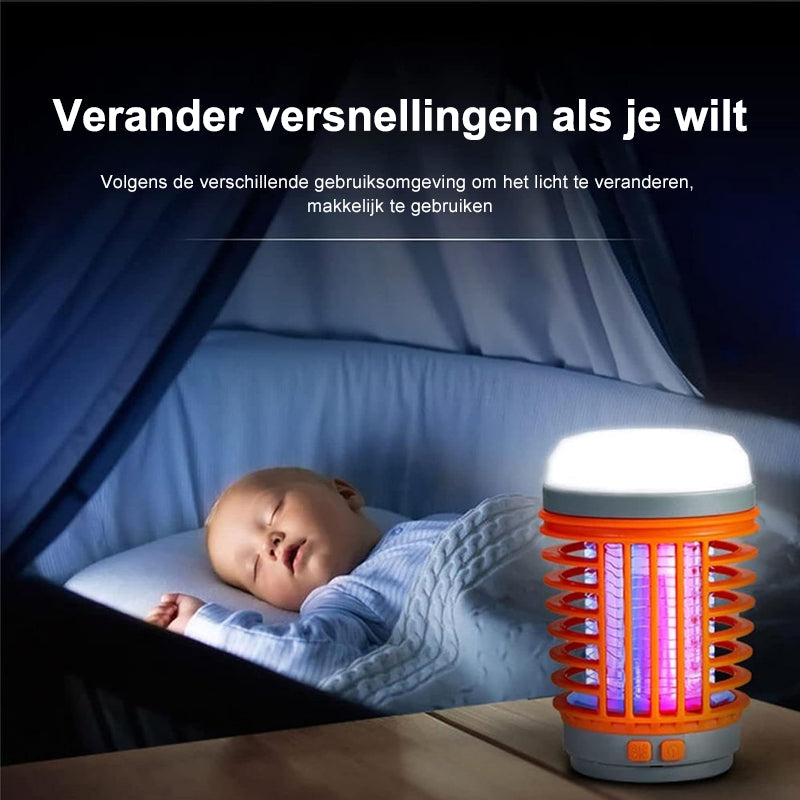 Muggen- en insectenverdelgerlamp voor kamperen binnen en buiten