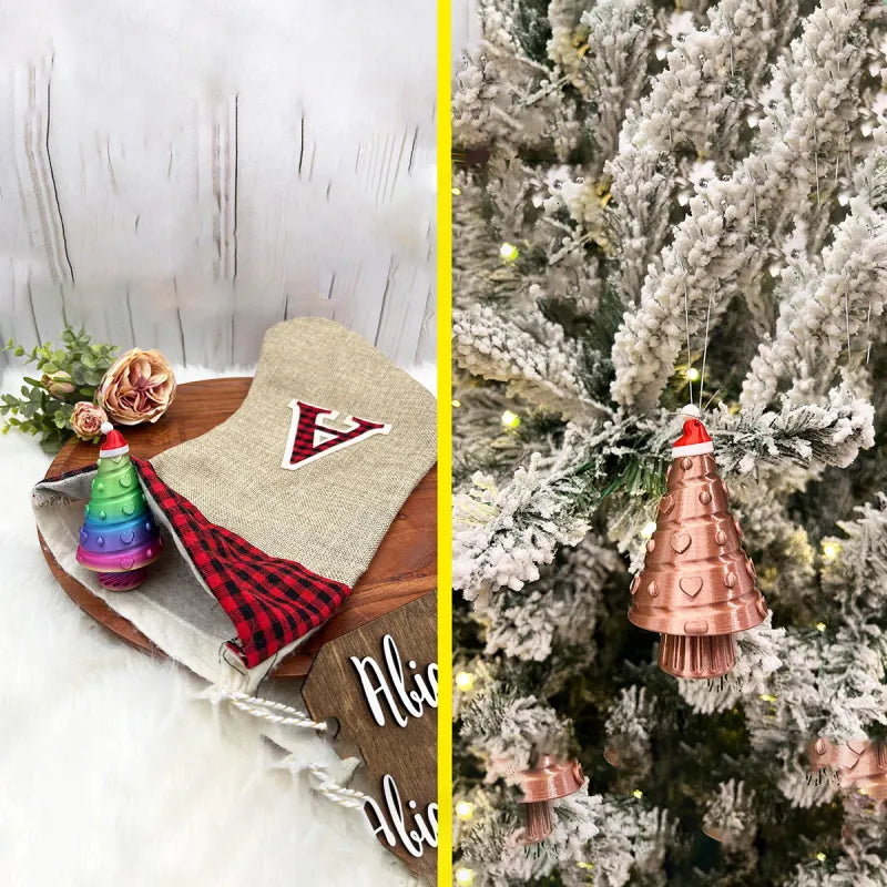 3D-geprint kerstboom-stasher-ornament