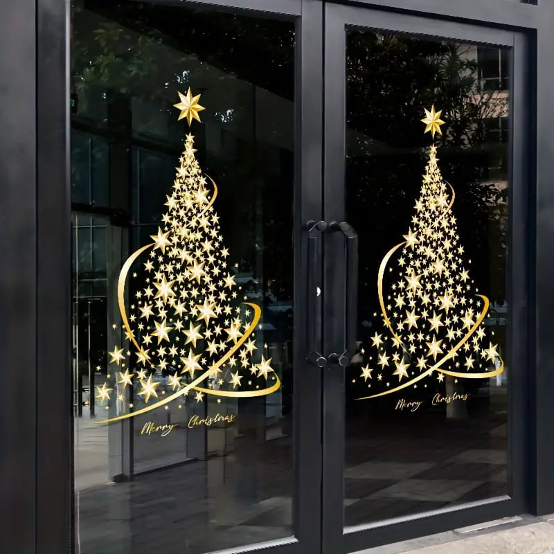 Christmas Tree Window Stickers
