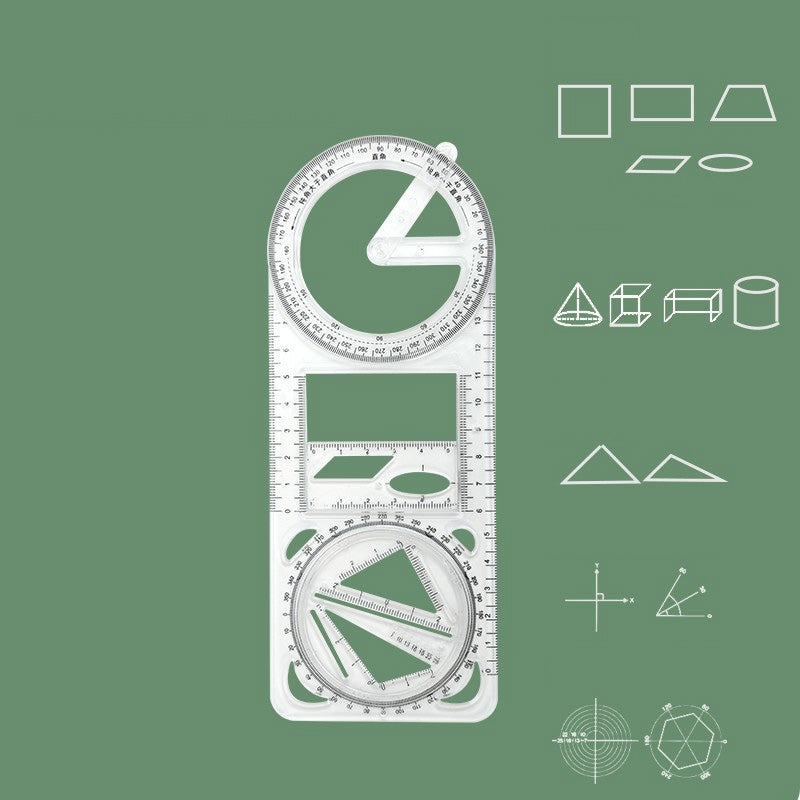 Multifunctionele tekenliniaalset