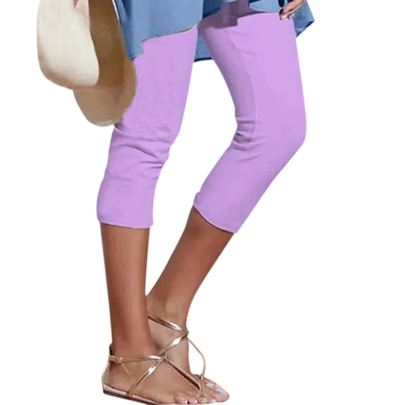 Effen casual legging voor dames