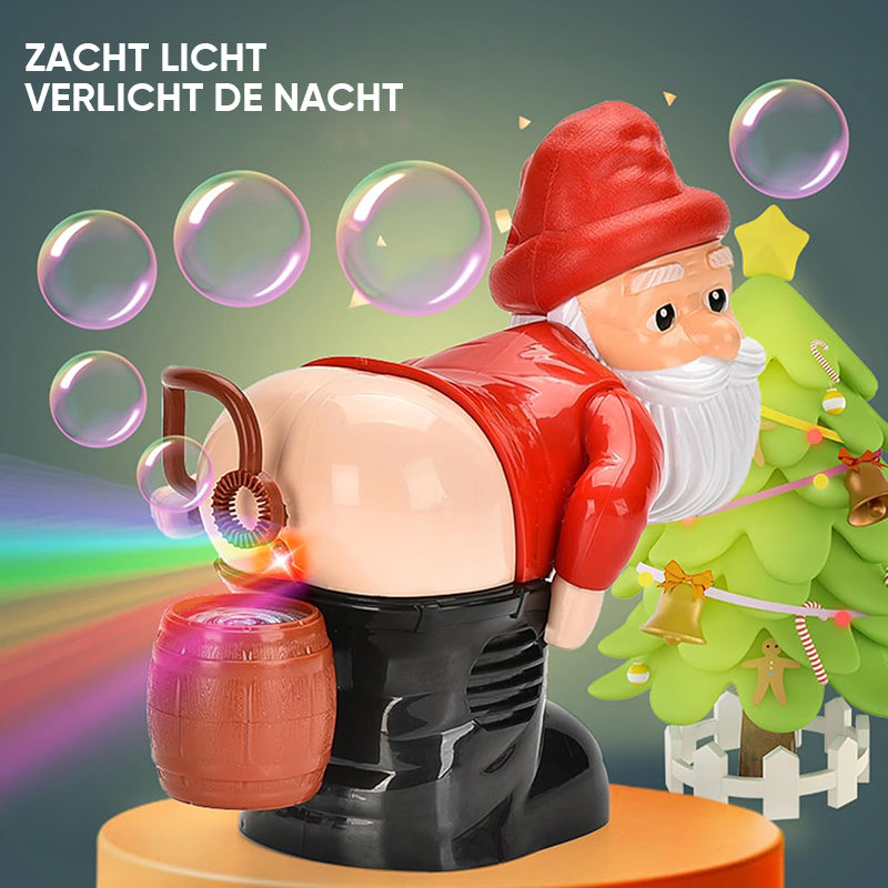 Grappige kerstman bellenblaasmachine
