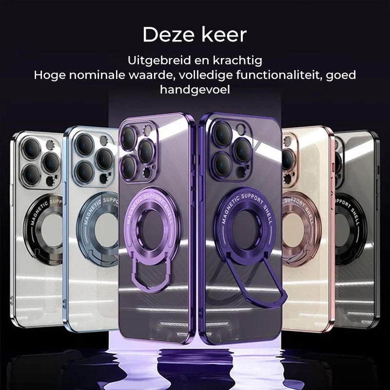 Magnetische houder Plating telefoonhoesje voor iPhone