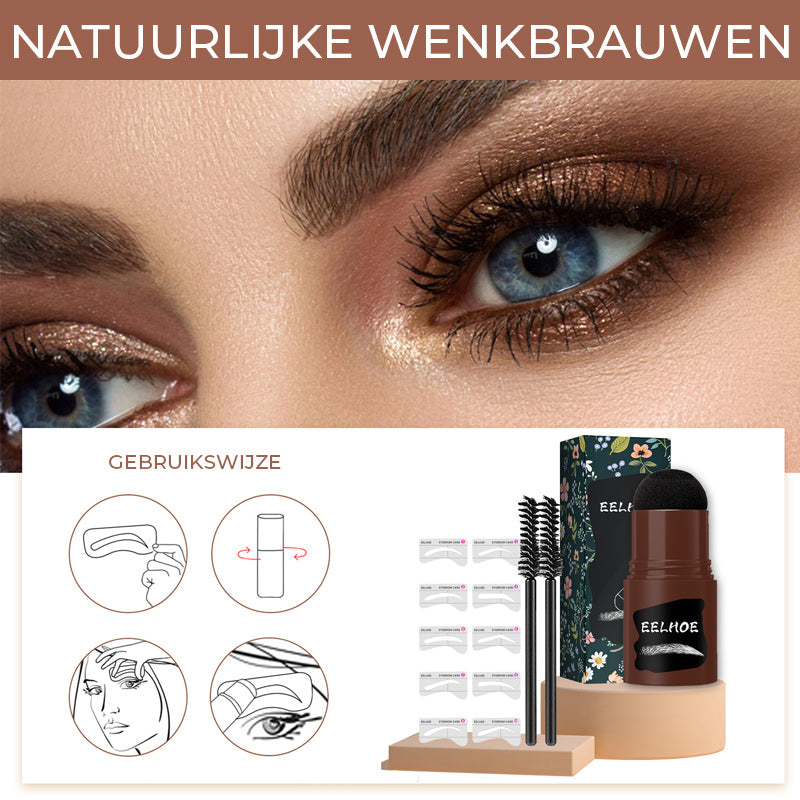 Wenkbrauw stempel beeldhouwset