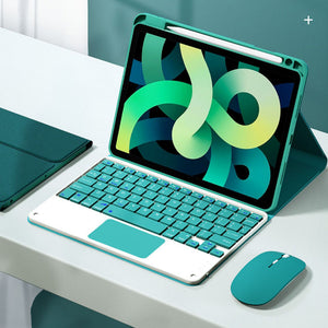 Afneembaar draadloos toetsenbord met hoesje en potloodhouder