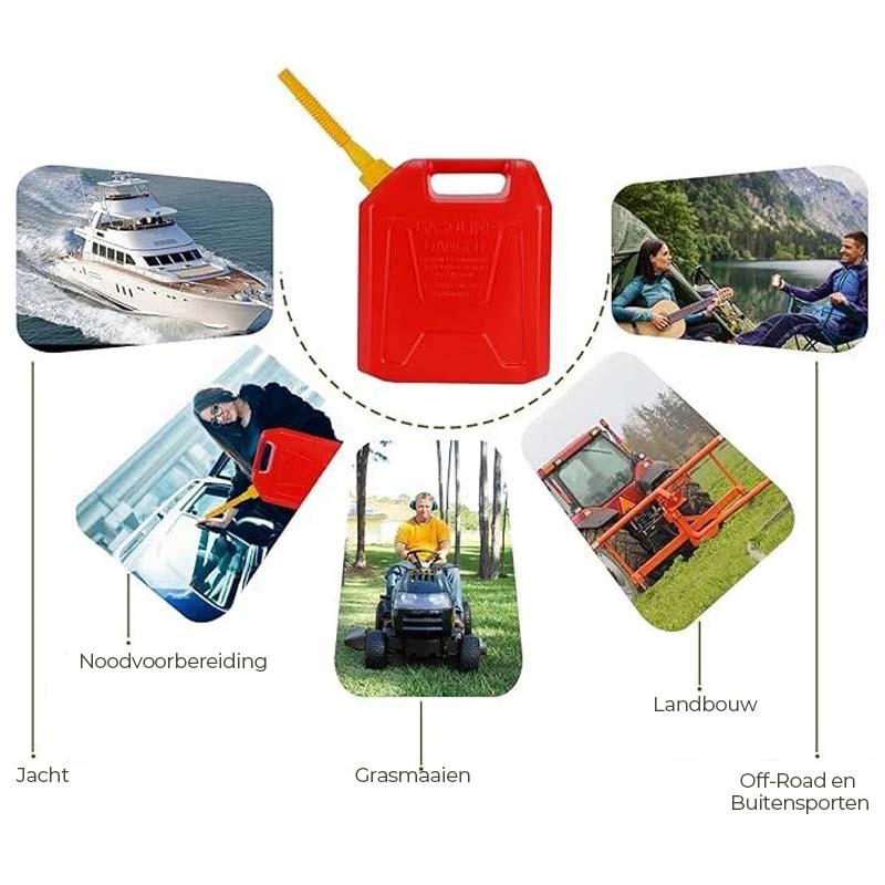 Verbeterde vervangende gasflestuit met flexibele spuitmond