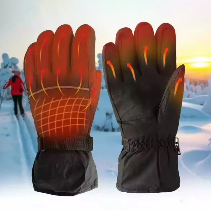 Warme, verwarmde handschoenen met touchscreen