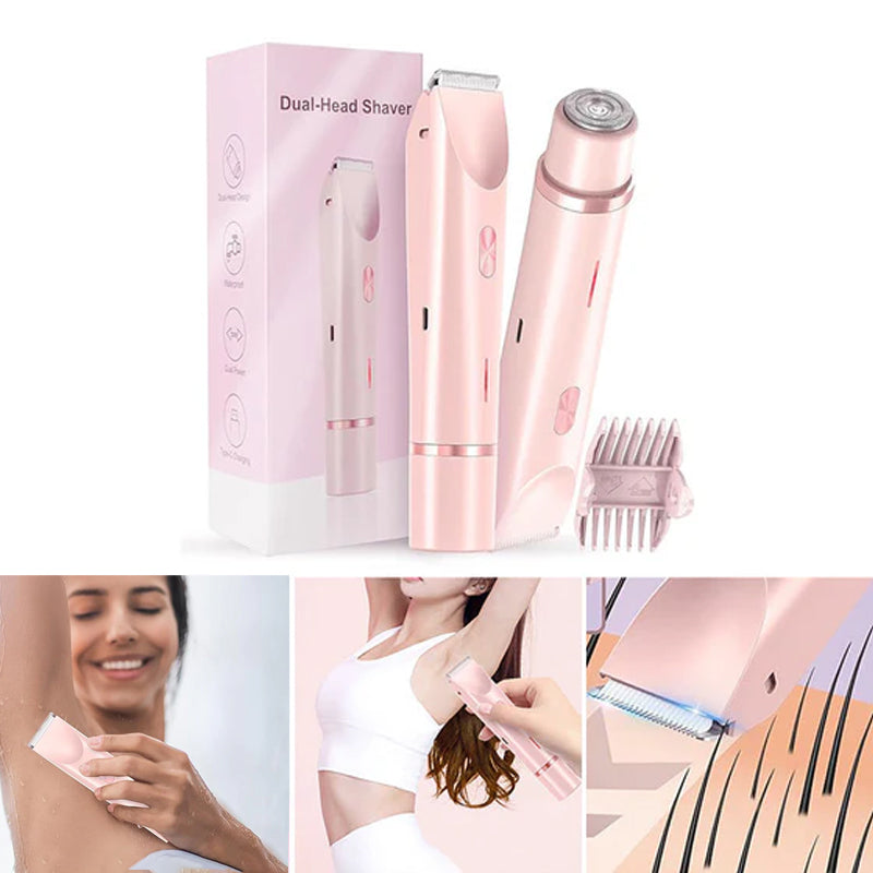 Haartrimmer met twee koppen voor dames