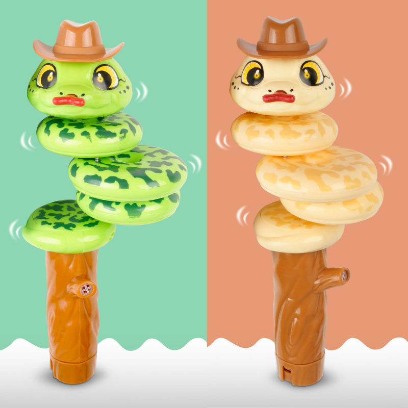 Verdraaide balans Zwaaiende slangfluitje speelgoed