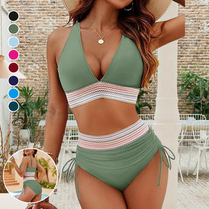 String bikiniset met hoge taille