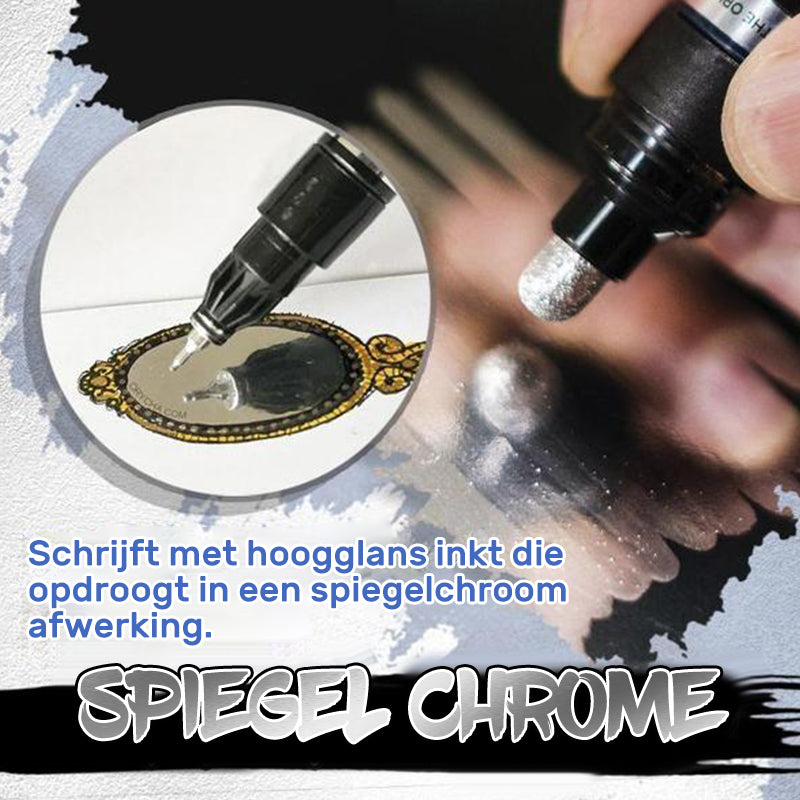 Vloeibare spiegelchroommarker