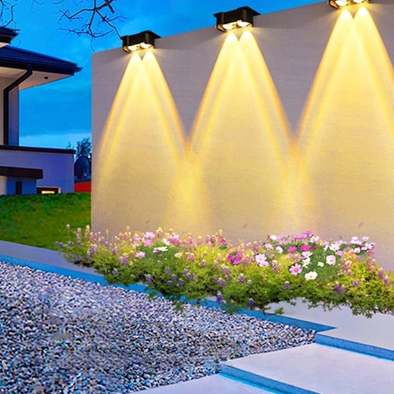 Waterdichte buitenwandlamp op zonne-energie