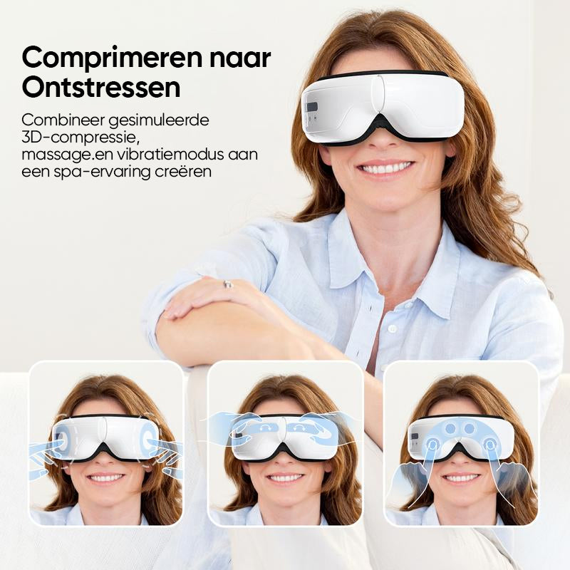 Oogmassageapparaat met warmtetherapie