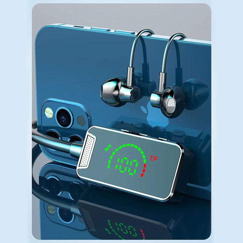 Nekband Digitaal weergave Bluetooth-hoofdtelefoon