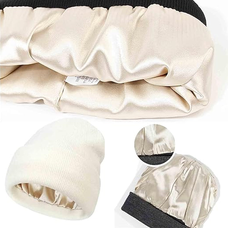 Warme gebreide wollen muts