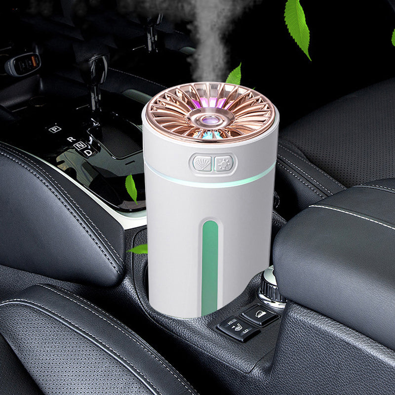 Draadloze auto-luchtbevochtiger met kleurrijk nachtlampje