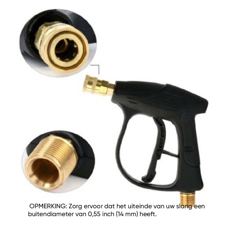 Accessoire met dubbele connector van schuimkanon