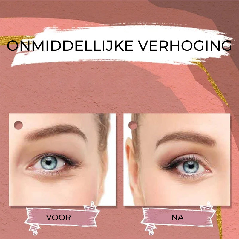 Lijmvrije onzichtbare dubbele ooglidsticker Sticker