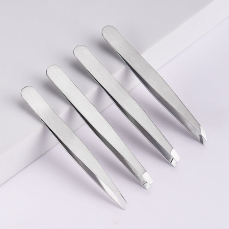 Multifunctionele roestvrijstalen wenkbrauwpincetset