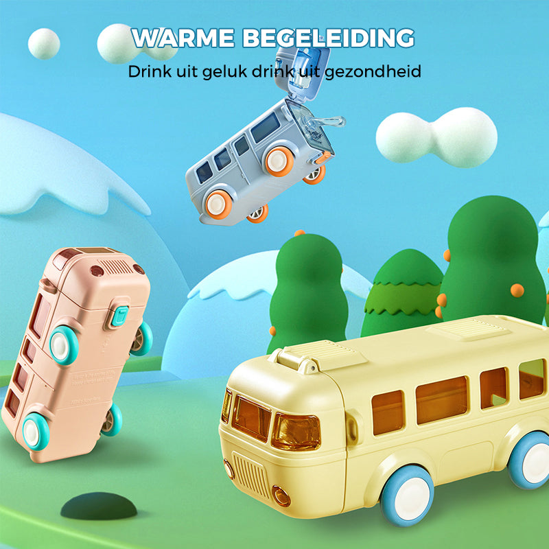 Draagbare waterbeker in busvorm