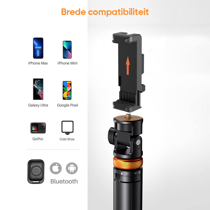 Selfie Stick-standaard met Bluetooth-afstandsbediening