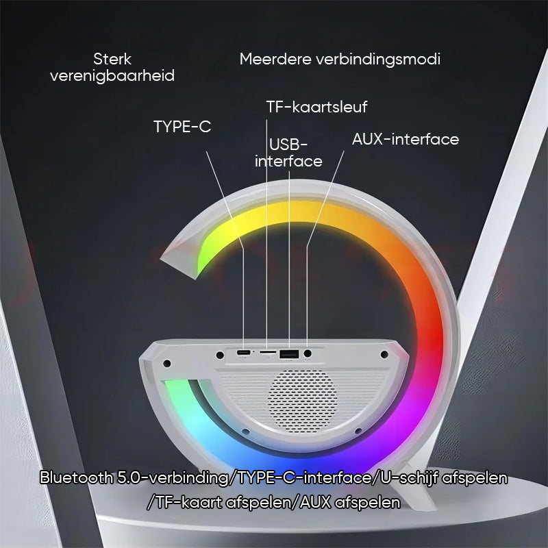 G-vormige led draadloze oplaadbare luidspreker