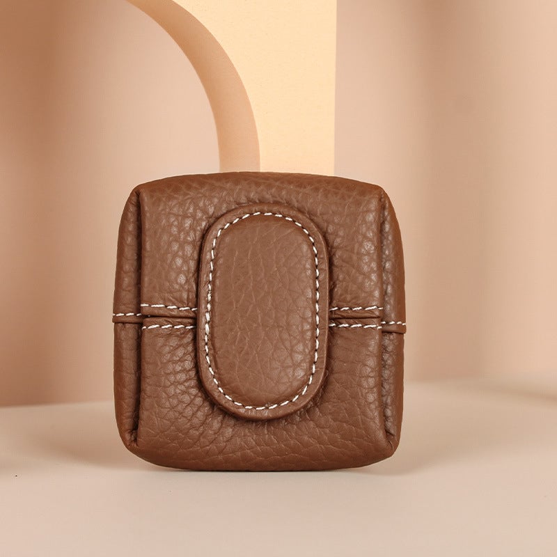 Mini-portemonnee in effen kleur