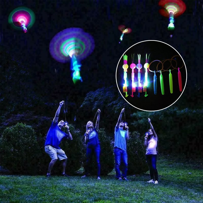 Illuminated Slingshot Flying Arrow