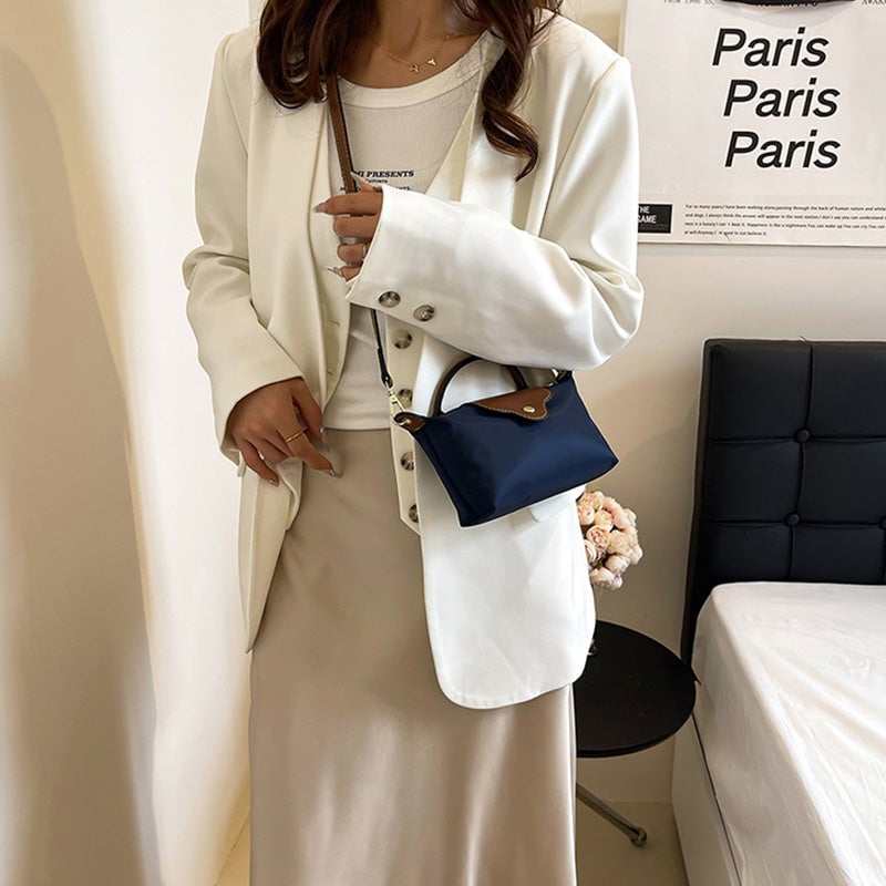 Mini-crossbodytas met kleurblokken voor dames