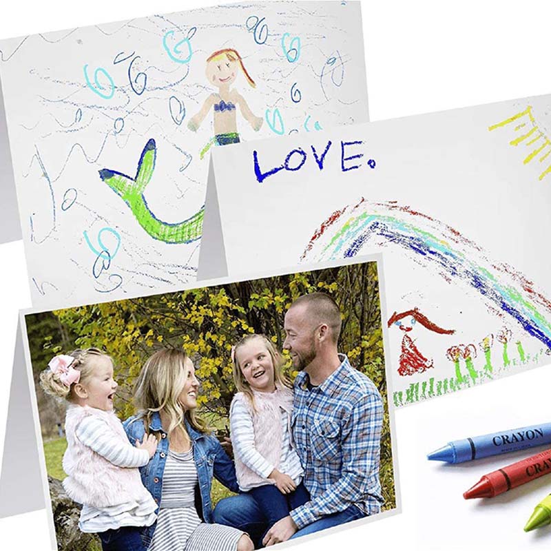 Handgemaakt getekend geluidsgroetkaartje