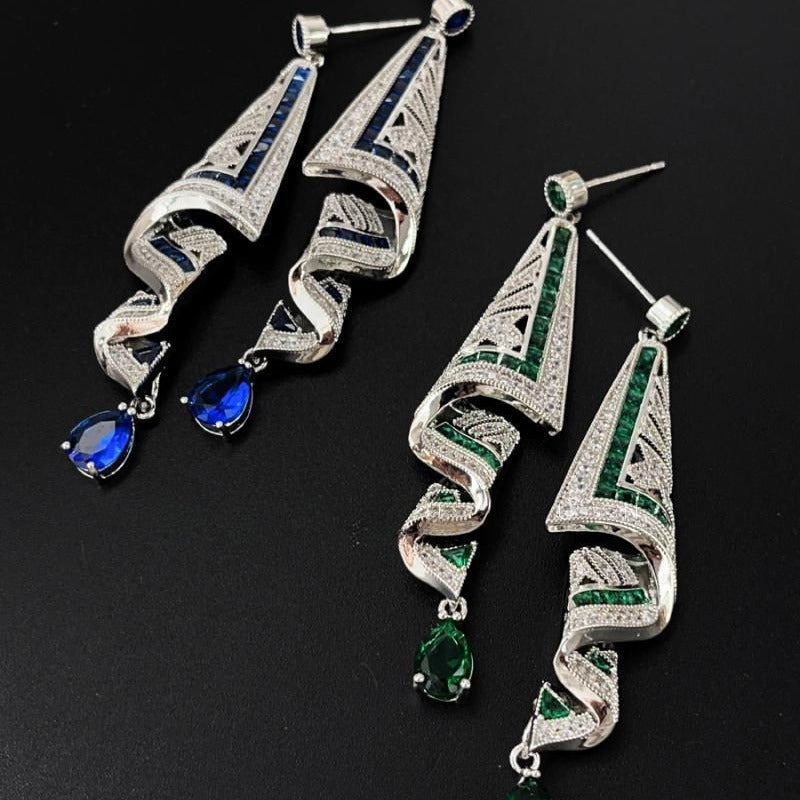 Vintage satijnen Oorknopjes