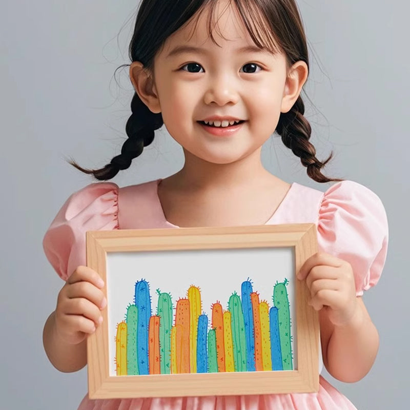 Creatieve Rainbow Scratch Art ansichtkaartenset voor kinderen