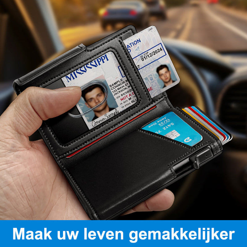 Zakelijke stijl pu lederen geldclip voor heren