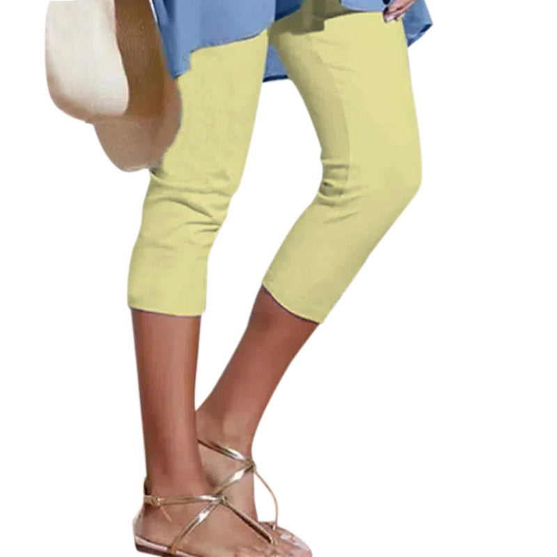 Effen casual legging voor dames