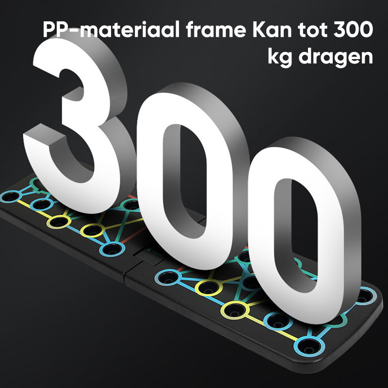 Opvouwbare push-up multi-spiertrainer