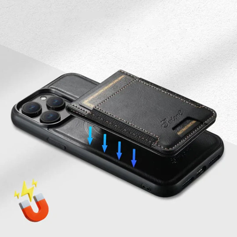 Leren kaarthouder telefoonhoesje