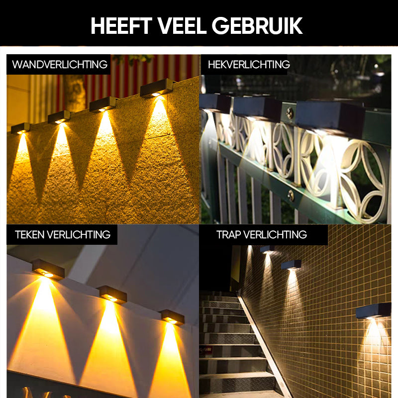 Super heldere zonne-wandlamp