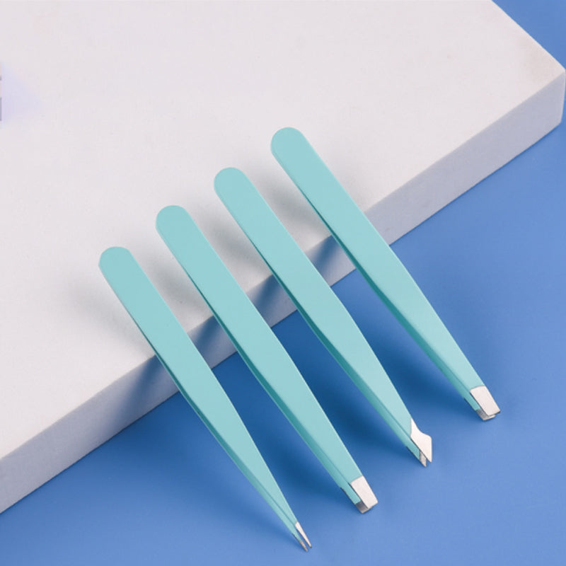 Multifunctionele roestvrijstalen wenkbrauwpincetset