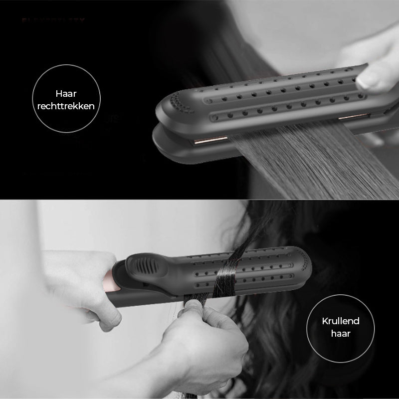 Elektrische krultang voor twee doeleinden met koude lucht