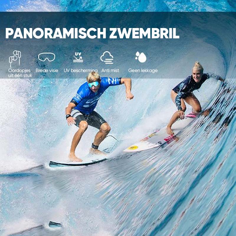 Brede weergave anti-condens zwembril