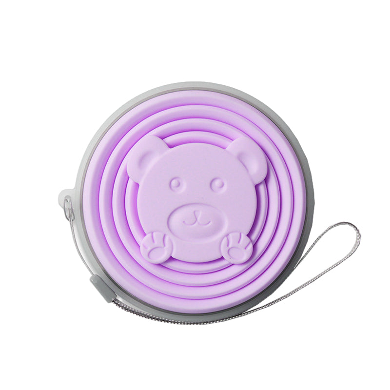 Draagbare siliconen beker voor op reis