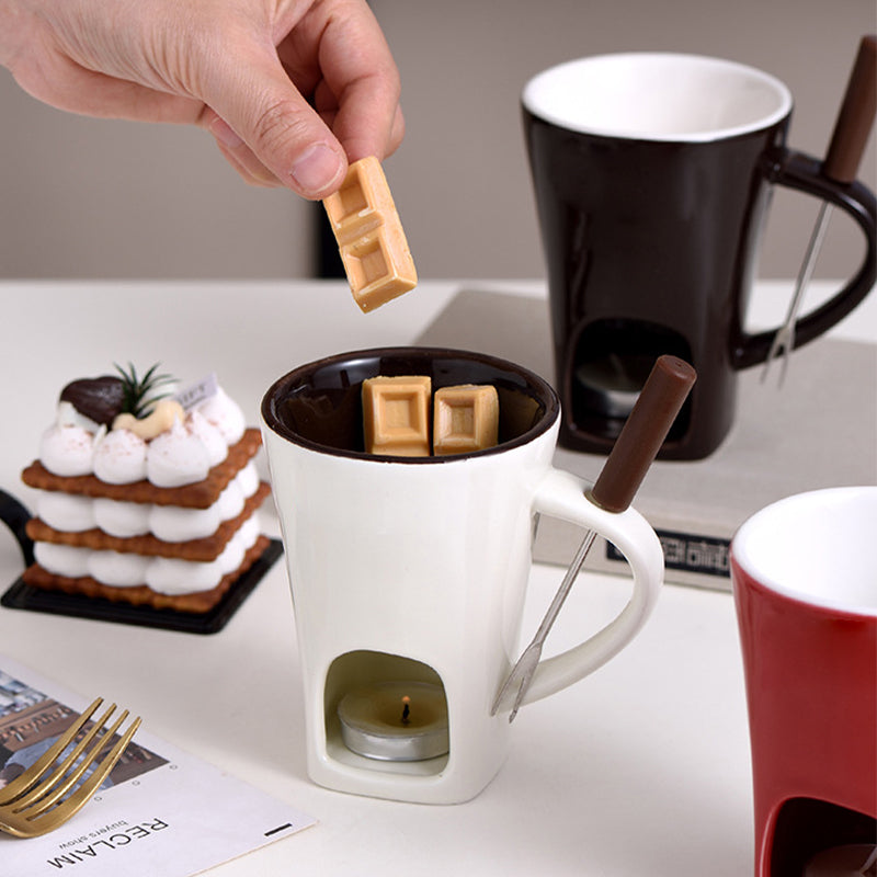 Multi-Functional Ceramic Fondue Mug