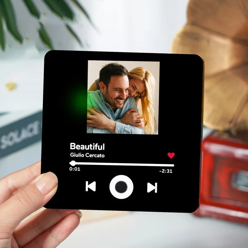 Albumkoelkaststickers – Decoratieve muziek- en fotolijst voor koppels