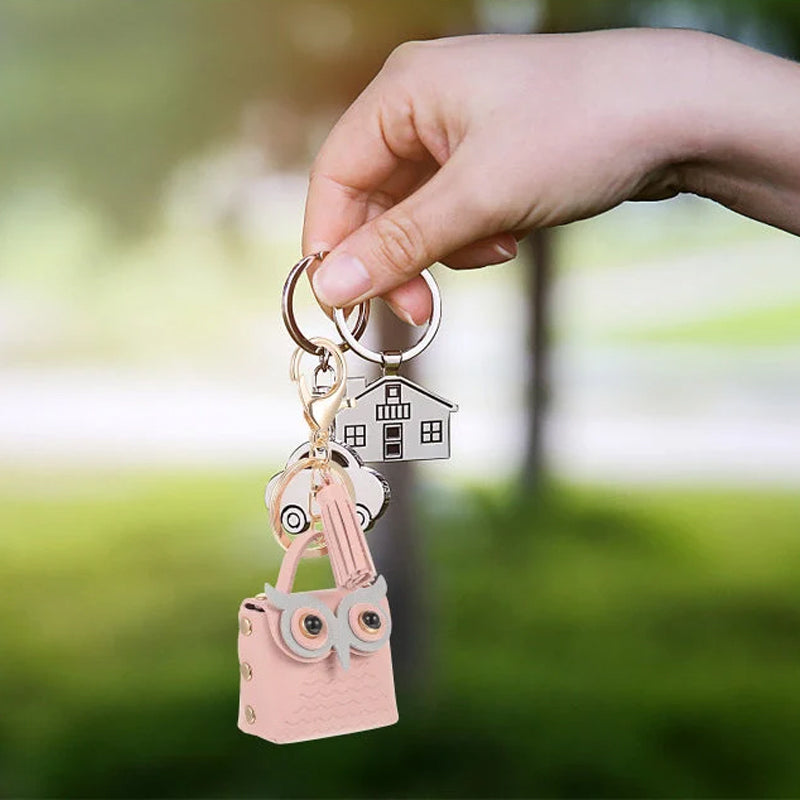 Multifunctionele schattige mini-tas sleutelhanger